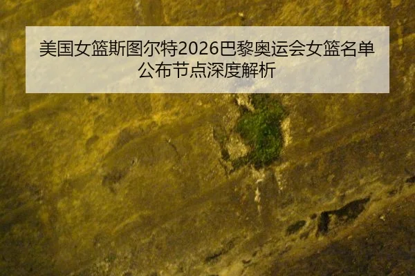 美国女篮斯图尔特2026巴黎奥运会女篮名单公布节点深度解析